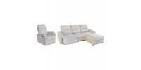 ΣΕΤ ΚΑΝΑΠΕΣ-ΠΟΛΥΘΡΟΝΑ RELAX SYNTHIA HM10736.01 ΜΠΕΖ ΥΦΑΣΜΑ-ΗΛ.ΑΝΑΚΛΙΣΗ [R]