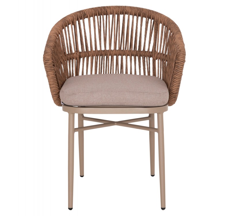 ΠΟΛΥΘΡΟΝΑ ΑΛΟΥΜΙΝΙΟΥ ORIN HM6265.03 ΚΑΠΟΥΤΣΙΝΟ- P.E.RATTAN ΣΕ ΦΥΣΙΚΟ 58x61x75Υεκ.