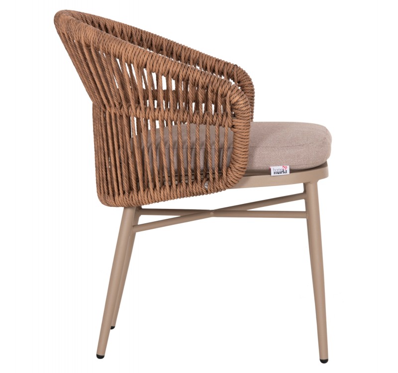 ΠΟΛΥΘΡΟΝΑ ΑΛΟΥΜΙΝΙΟΥ ORIN HM6265.03 ΚΑΠΟΥΤΣΙΝΟ- P.E.RATTAN ΣΕ ΦΥΣΙΚΟ 58x61x75Υεκ.