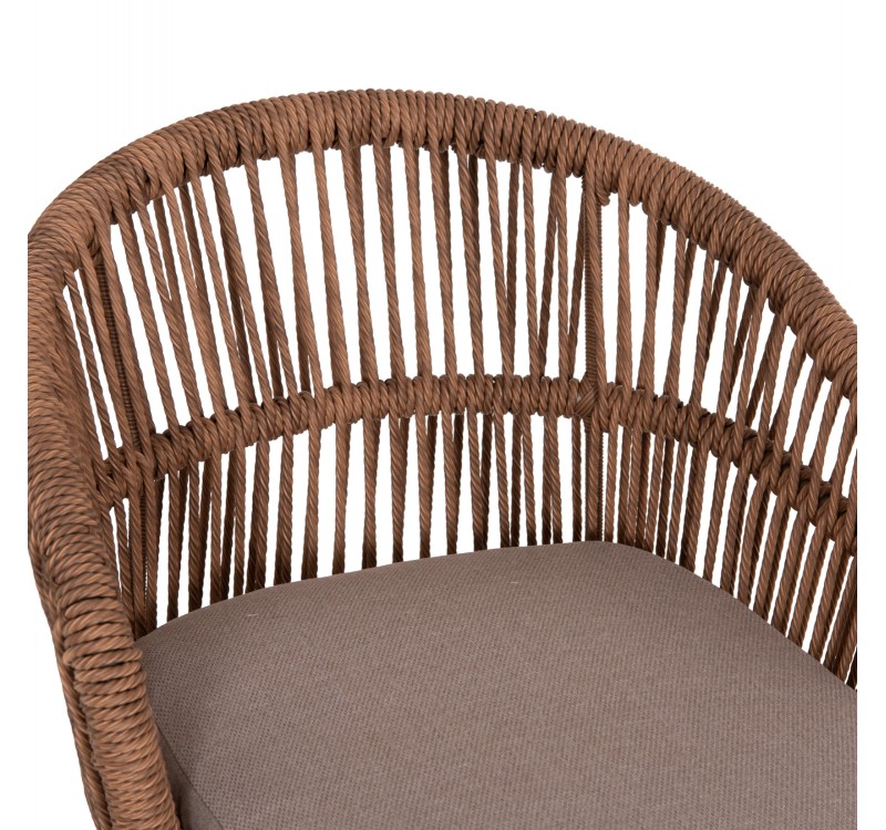 ΠΟΛΥΘΡΟΝΑ ΑΛΟΥΜΙΝΙΟΥ ORIN HM6265.03 ΚΑΠΟΥΤΣΙΝΟ- P.E.RATTAN ΣΕ ΦΥΣΙΚΟ 58x61x75Υεκ.