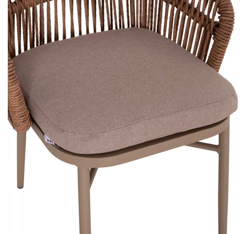 ΠΟΛΥΘΡΟΝΑ ΑΛΟΥΜΙΝΙΟΥ ORIN HM6265.03 ΚΑΠΟΥΤΣΙΝΟ- P.E.RATTAN ΣΕ ΦΥΣΙΚΟ 58x61x75Υεκ.