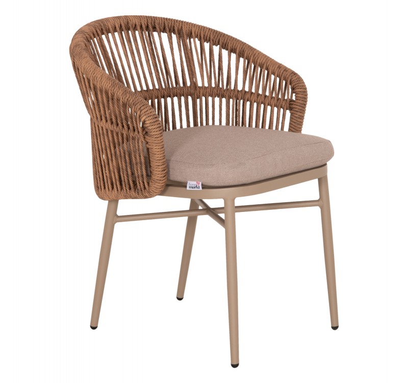 ΠΟΛΥΘΡΟΝΑ ΑΛΟΥΜΙΝΙΟΥ ORIN HM6265.03 ΚΑΠΟΥΤΣΙΝΟ- P.E.RATTAN ΣΕ ΦΥΣΙΚΟ 58x61x75Υεκ.