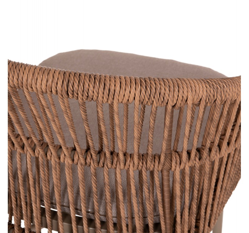 ΠΟΛΥΘΡΟΝΑ ΑΛΟΥΜΙΝΙΟΥ ORIN HM6265.03 ΚΑΠΟΥΤΣΙΝΟ- P.E.RATTAN ΣΕ ΦΥΣΙΚΟ 58x61x75Υεκ.