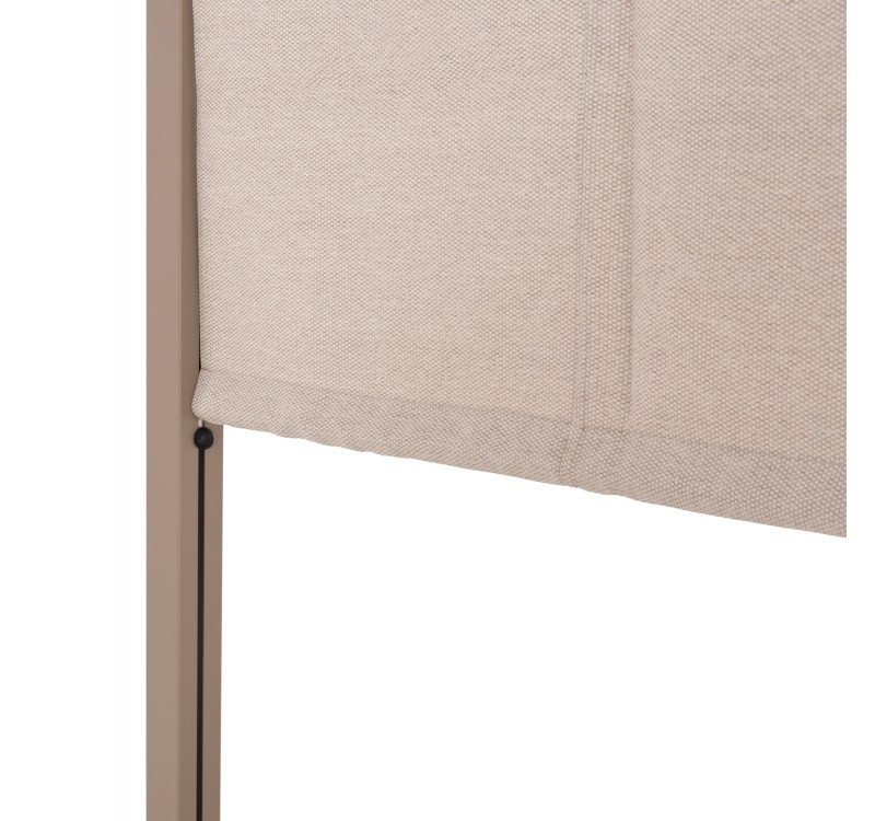 ΔΙΠΛΗ ΞΑΠΛΩΣΤΡΑ ΑΛΟΥΜΙΝΙΟΥ ΠΑΡΑΛΙΑΣ ΜΕ ΣΚΙΑΣΤΡΟ GALLANT HM6097.04 ΚΑΠΟΥΤΣΙΝΟ 2x2x2μ