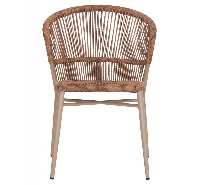 ΚΑΡΕΚΛΑ ΑΛΟΥΜΙΝΙΟΥ LYNN HM6267.03 ΚΑΠΟΥΤΣΙΝΟ ΣΚΕΛΕΤΟΣ-P.E.RATTAN ΦΥΣΙΚΟ 57x62x78Υεκ