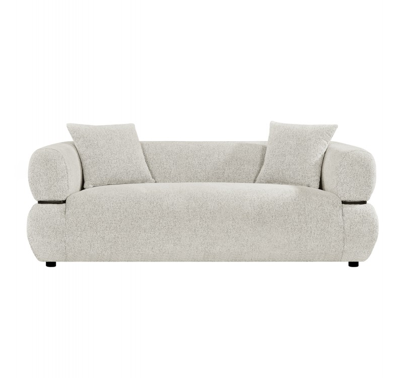 ΚΑΝΑΠΕΣ 2-ΘΕΣΙΟΣ ARCTIS HM3328.02 ΑΝΟΙΧΤΟ ΜΠΕΖ ΥΦΑΣΜΑ 169x88x88Υεκ.