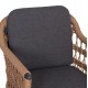 ΠΟΛΥΘΡΟΝΑ BOXER HM6556.01 ΑΛΟΥΜΙΝΙΟ & OLEFIN ΓΚΡΙ-TWIST WICKER 58x60x80Yεκ