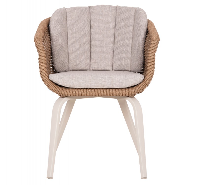 ΠΟΛΥΘΡΟΝΑ VICTUS HM6559.02 ΑΛΟΥΜΙΝΙΟ & OLEFIN ΜΠΕΖ-TWIST WICKER 60x62x76Yεκ