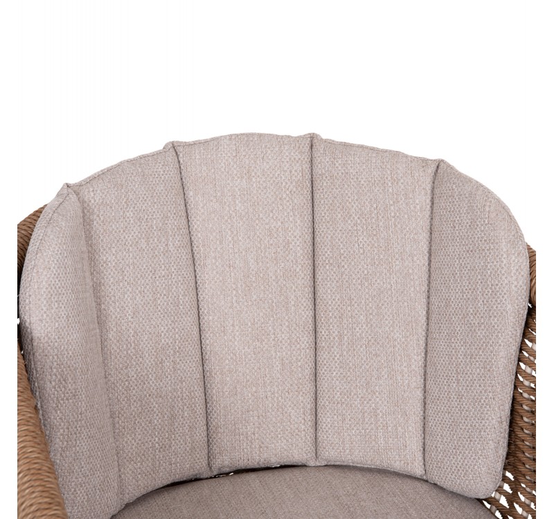 ΠΟΛΥΘΡΟΝΑ VICTUS HM6559.02 ΑΛΟΥΜΙΝΙΟ & OLEFIN ΜΠΕΖ-TWIST WICKER 60x62x76Yεκ