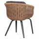 ΠΟΛΥΘΡΟΝΑ VICTUS HM6559.01 ΑΛΟΥΜΙΝΙΟ & OLEFIN ΓΚΡΙ-TWIST WICKER 60x62x76Yεκ