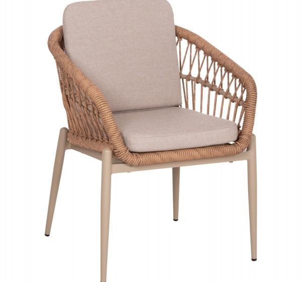 ΠΟΛΥΘΡΟΝΑ ΑΛΟΥΜΙΝΙΟΥ GALDIN HM6272.03 ΚΑΠΟΥΤΣΙΝΟ-P.E.RATTAN-ΜΠΕΖ ΥΦΑΣΜΑ 65x60x76Υεκ