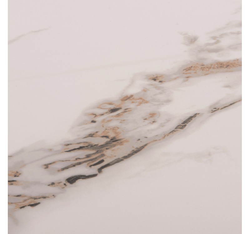 ΤΡΑΠΕΖΙ RAVEN HM18150.04 ΚΕΡΑΜΙΚΟ TOP ΜΕ ΟΨΗ ΛΕΥΚΟ/ΚΑΦΕ ΜΑΡΜΑΡΟ 160x80x74Υεκ.