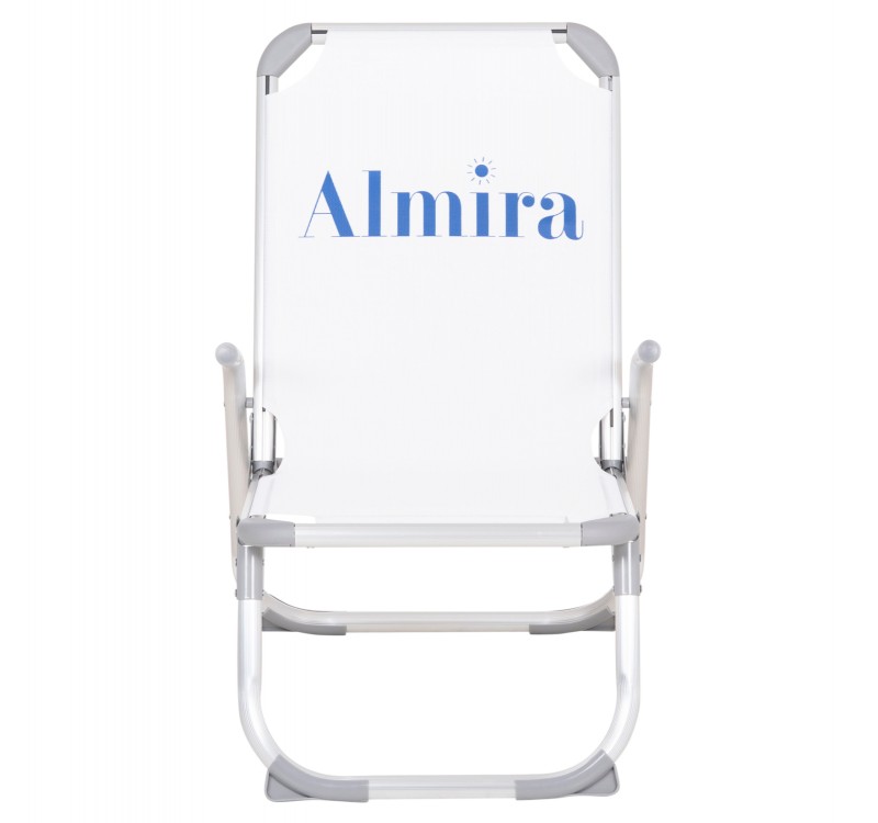 ΚΑΡΕΚΛΑΚΙ ΠΑΡΑΛΙΑΣ ΑΛΟΥΜΙΝΙΟΥ ΒΑΡ.ΤΥΠΟΥ ΥΠΕΡΥΨΩΜΕΝΟ ALMIRA HM6431.03 ΛΕΥΚΟ 53x68x80Υεκ