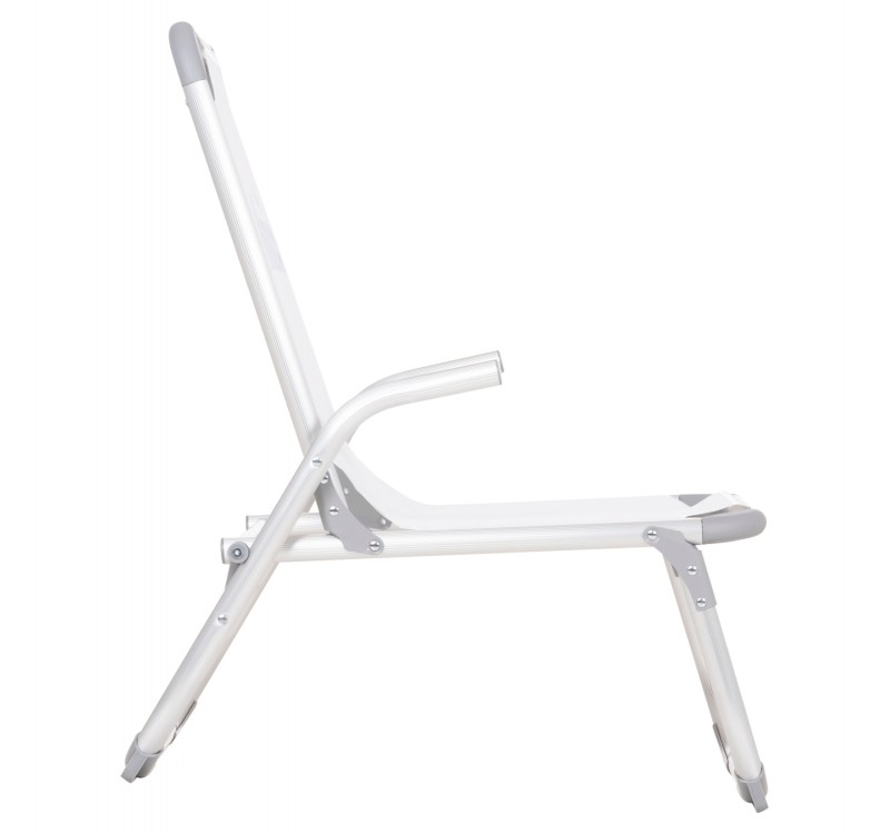 ΚΑΡΕΚΛΑΚΙ ΠΑΡΑΛΙΑΣ ΑΛΟΥΜΙΝΙΟΥ ΒΑΡ.ΤΥΠΟΥ ΥΠΕΡΥΨΩΜΕΝΟ ALMIRA HM6431.03 ΛΕΥΚΟ 53x68x80Υεκ