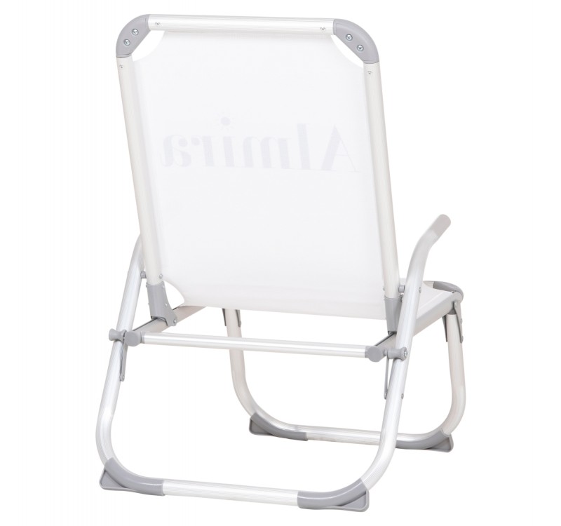 ΚΑΡΕΚΛΑΚΙ ΠΑΡΑΛΙΑΣ ΑΛΟΥΜΙΝΙΟΥ ΒΑΡ.ΤΥΠΟΥ ΥΠΕΡΥΨΩΜΕΝΟ ALMIRA HM6431.03 ΛΕΥΚΟ 53x68x80Υεκ