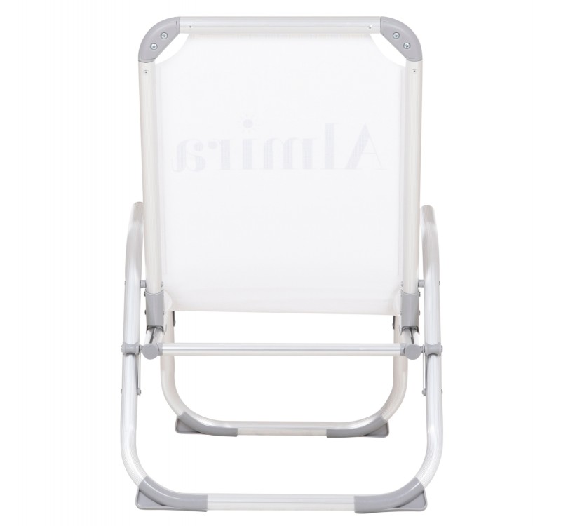 ΚΑΡΕΚΛΑΚΙ ΠΑΡΑΛΙΑΣ ΑΛΟΥΜΙΝΙΟΥ ΒΑΡ.ΤΥΠΟΥ ΥΠΕΡΥΨΩΜΕΝΟ ALMIRA HM6431.03 ΛΕΥΚΟ 53x68x80Υεκ