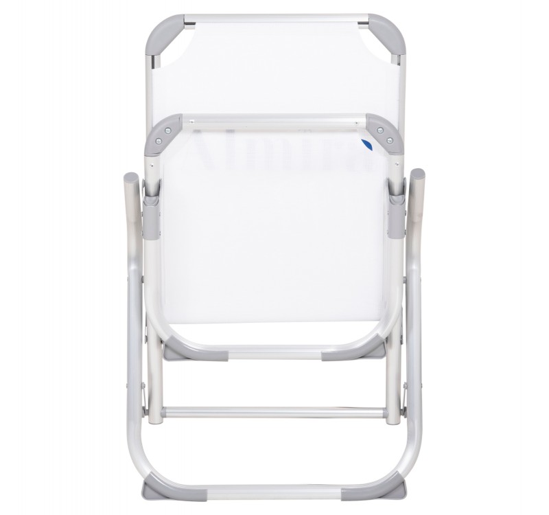 ΚΑΡΕΚΛΑΚΙ ΠΑΡΑΛΙΑΣ ΑΛΟΥΜΙΝΙΟΥ ΒΑΡ.ΤΥΠΟΥ ΥΠΕΡΥΨΩΜΕΝΟ ALMIRA HM6431.03 ΛΕΥΚΟ 53x68x80Υεκ