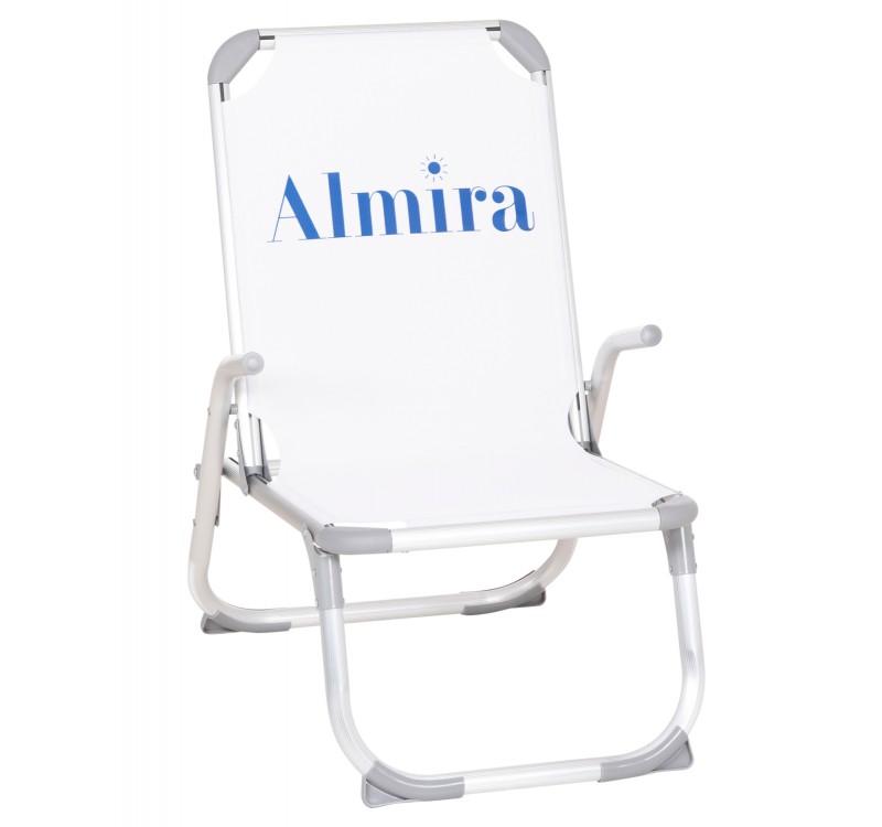 ΚΑΡΕΚΛΑΚΙ ΠΑΡΑΛΙΑΣ ΑΛΟΥΜΙΝΙΟΥ ΒΑΡ.ΤΥΠΟΥ ΥΠΕΡΥΨΩΜΕΝΟ ALMIRA HM6431.03 ΛΕΥΚΟ 53x68x80Υεκ