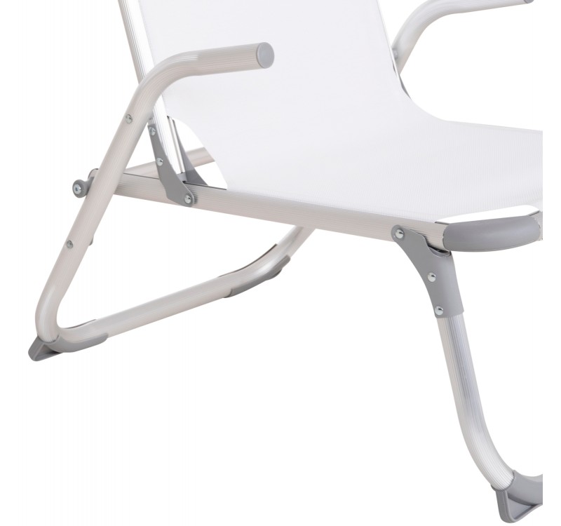 ΚΑΡΕΚΛΑΚΙ ΠΑΡΑΛΙΑΣ ΑΛΟΥΜΙΝΙΟΥ ΒΑΡ.ΤΥΠΟΥ ΥΠΕΡΥΨΩΜΕΝΟ ALMIRA HM6431.03 ΛΕΥΚΟ 53x68x80Υεκ