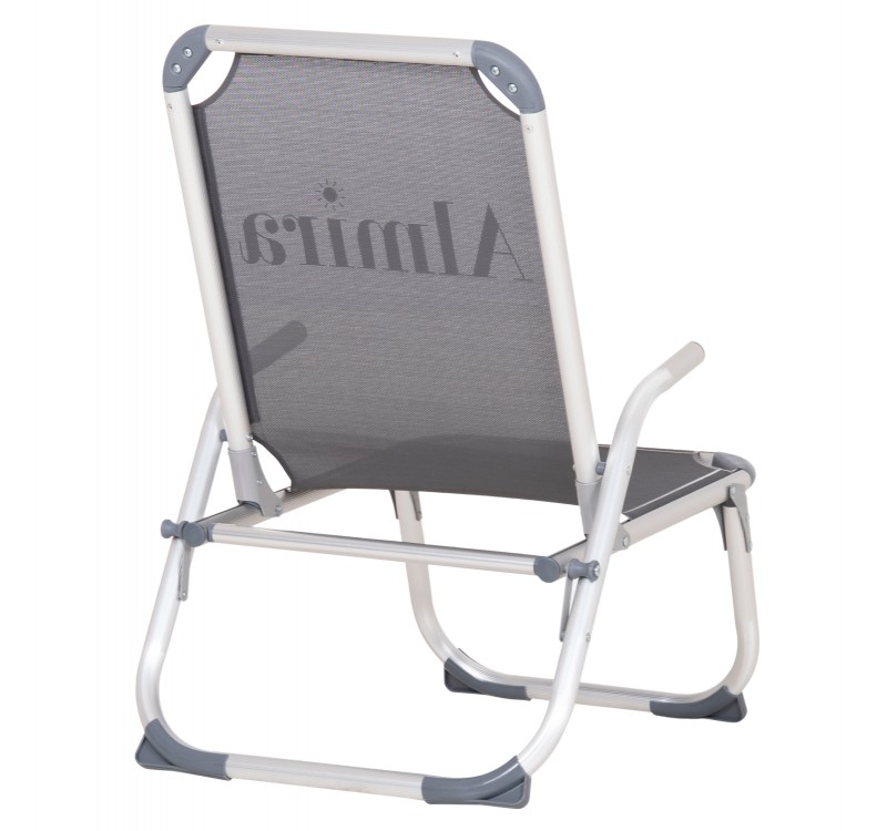 ΚΑΡΕΚΛΑΚΙ ΠΑΡΑΛΙΑΣ ΑΛΟΥΜΙΝΙΟΥ ΒΑΡ.ΤΥΠΟΥ ΥΠΕΡΥΨΩΜΕΝΟ ALMIRA HM6431.10 ΓΚΡΙ 53x68x80Υεκ