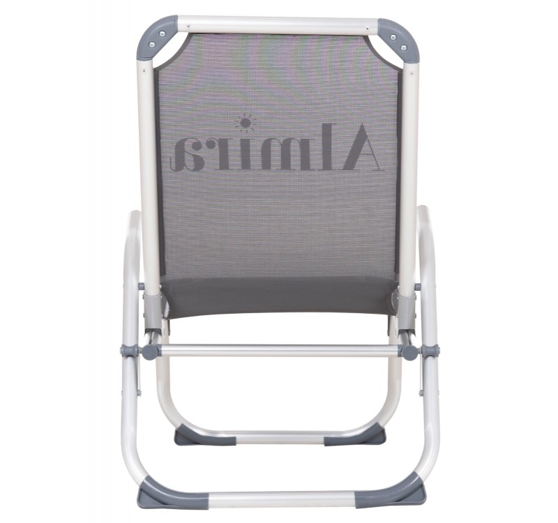 ΚΑΡΕΚΛΑΚΙ ΠΑΡΑΛΙΑΣ ΑΛΟΥΜΙΝΙΟΥ ΒΑΡ.ΤΥΠΟΥ ΥΠΕΡΥΨΩΜΕΝΟ ALMIRA HM6431.10 ΓΚΡΙ 53x68x80Υεκ