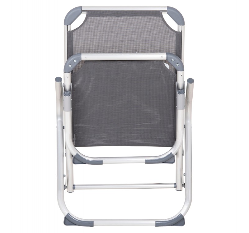 ΚΑΡΕΚΛΑΚΙ ΠΑΡΑΛΙΑΣ ΑΛΟΥΜΙΝΙΟΥ ΒΑΡ.ΤΥΠΟΥ ΥΠΕΡΥΨΩΜΕΝΟ ALMIRA HM6431.10 ΓΚΡΙ 53x68x80Υεκ