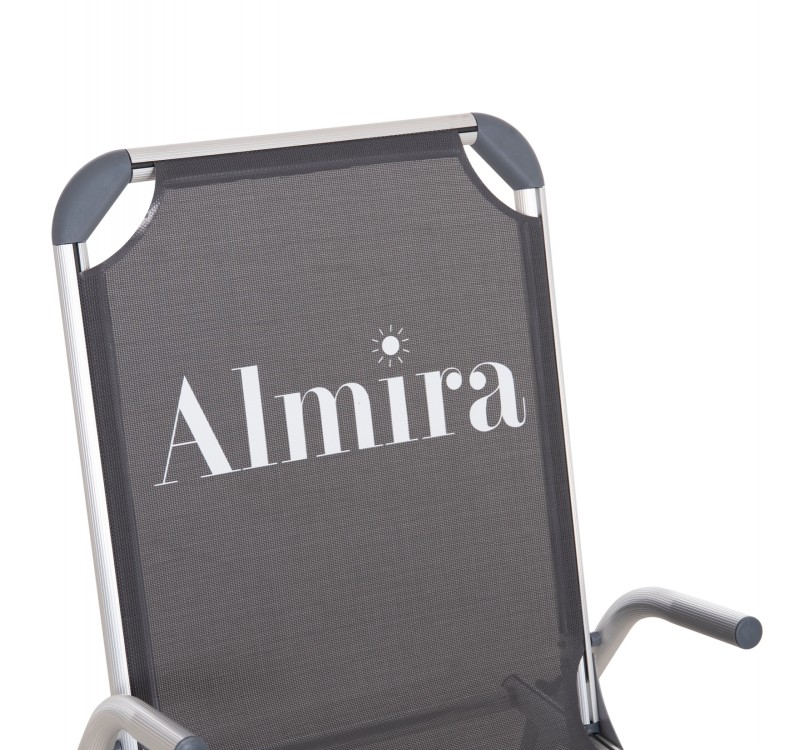 ΚΑΡΕΚΛΑΚΙ ΠΑΡΑΛΙΑΣ ΑΛΟΥΜΙΝΙΟΥ ΒΑΡ.ΤΥΠΟΥ ΥΠΕΡΥΨΩΜΕΝΟ ALMIRA HM6431.10 ΓΚΡΙ 53x68x80Υεκ