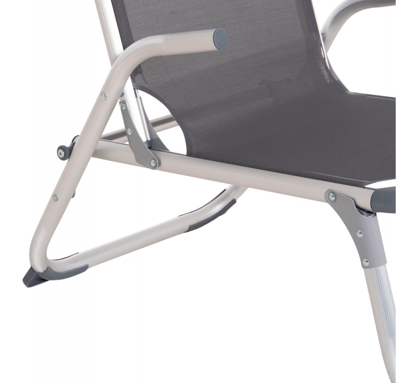 ΚΑΡΕΚΛΑΚΙ ΠΑΡΑΛΙΑΣ ΑΛΟΥΜΙΝΙΟΥ ΒΑΡ.ΤΥΠΟΥ ΥΠΕΡΥΨΩΜΕΝΟ ALMIRA HM6431.10 ΓΚΡΙ 53x68x80Υεκ