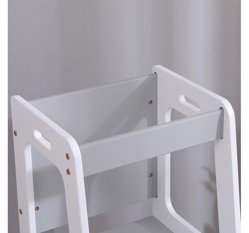 ΠΥΡΓΟΣ ΕΚΜΑΘΗΣΗΣ ΜΕ ΠΙΝΑΚΑ RICKI HM18345.03 ΞΥΛΟ ΠΕΥΚΟΥ ΛΕΥΚΟ/ΓΚΡΙ 37x40x84Υεκ