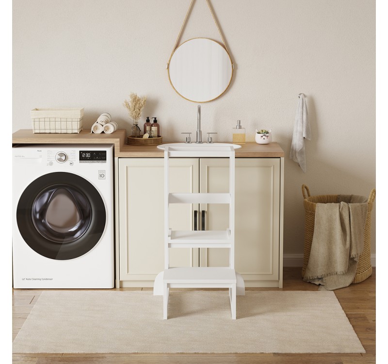 ΠΥΡΓΟΣ ΕΚΜΑΘΗΣΗΣ τ.MONTESSORI PEPE HM9291.03 ΞΥΛΟ ΠΕΥΚΟΥ ΛΕΥΚΟ 55x53x90Υεκ