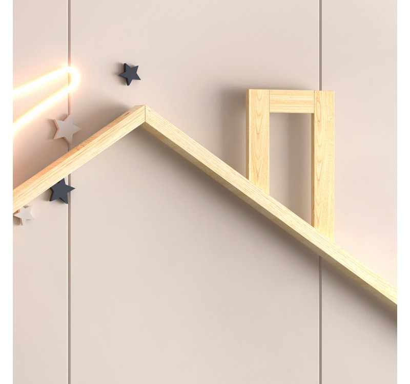 ΚΡΕΒΑΤΙ ΠΑΙΔΙΚΟ HOUSER HM740.01 τ.MONTESSORI ΞΥΛΟ ΠΕΥΚΟ ΦΥΣΙΚΟ--ΓΙΑ 190x90εκ