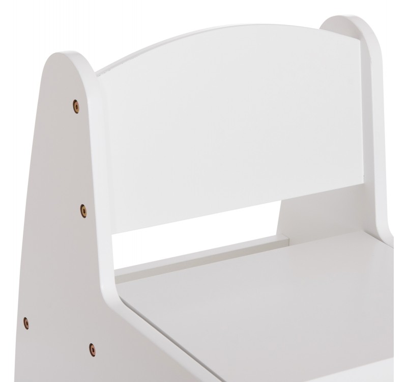 ΠΑΙΔΙΚΟ ΚΑΡΕΚΛΑΚΙ ΜΕ ΑΠΟΘ.ΧΩΡΟ RICKI HM18343.03 ΚΟΝΤΡΑΠΛΑΚΕ/MDF ΛΕΥΚΟ 33x43x47Υεκ