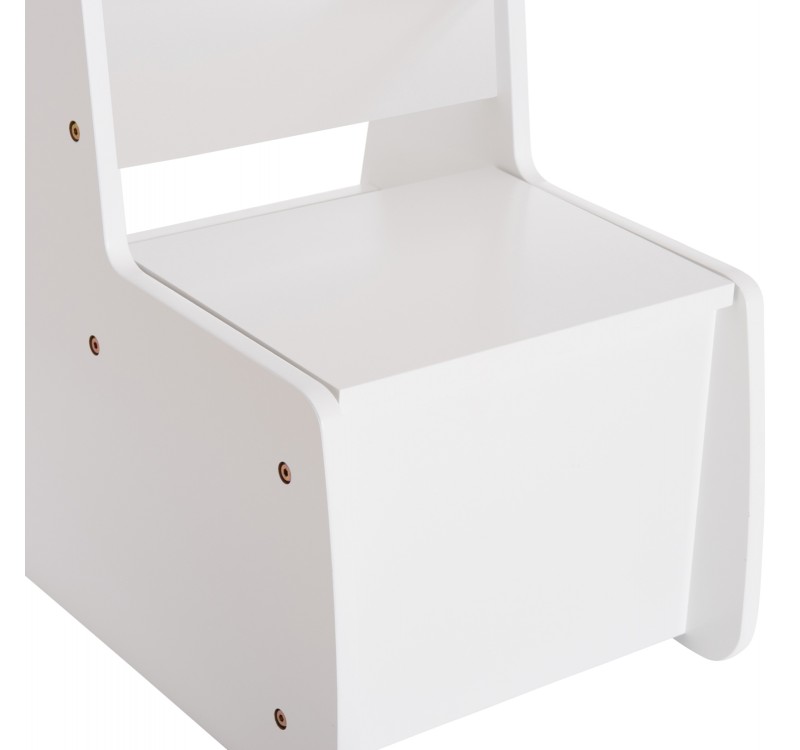 ΠΑΙΔΙΚΟ ΚΑΡΕΚΛΑΚΙ ΜΕ ΑΠΟΘ.ΧΩΡΟ RICKI HM18343.03 ΚΟΝΤΡΑΠΛΑΚΕ/MDF ΛΕΥΚΟ 33x43x47Υεκ