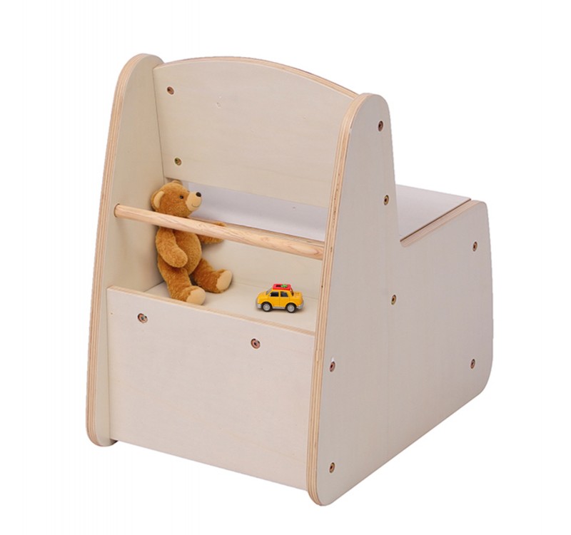 ΠΑΙΔΙΚΟ ΚΑΡΕΚΛΑΚΙ ΜΕ ΑΠΟΘ.ΧΩΡΟ RICKI HM18343.01 ΚΟΝΤΡΑΠΛΑΚΕ/MDF ΦΥΣΙΚΟ 33x43x47Υεκ