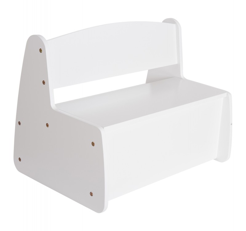 ΠΑΓΚΑΚΙ ΠΑΙΔΙΚΟ ΜΕ ΑΠΟΘ.ΧΩΡΟ RICKI HM18342.03 MDF & ΚΟΝΤΡΑΠΛΑΚΕ ΛΕΥΚΟ 63x43x47Υεκ