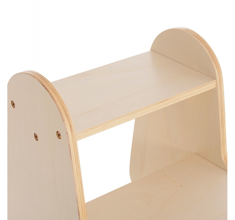 ΠΑΙΔΙΚΗ ΣΚΑΛΑ/ΣΚΑΜΠΟ RICKI HM18340.01 MDF & ΚΟΝΤΡΑΠΛΑΚΕ ΦΥΣΙΚΟ 33x43.5x40.5Υεκ