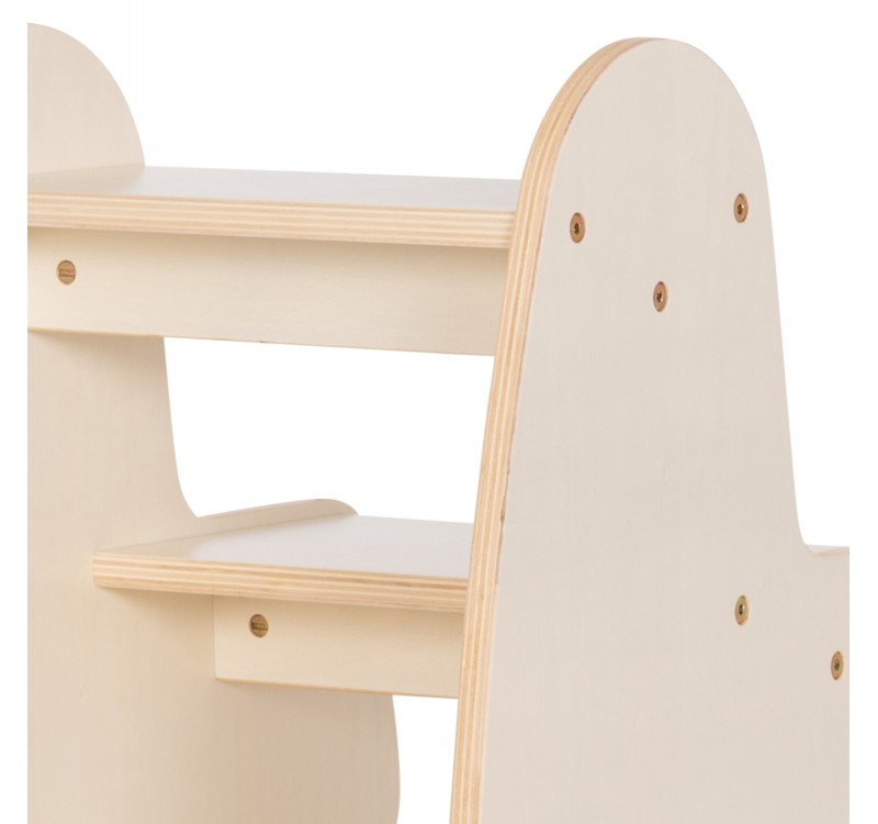 ΠΑΙΔΙΚΗ ΣΚΑΛΑ/ΣΚΑΜΠΟ RICKI HM18340.01 MDF & ΚΟΝΤΡΑΠΛΑΚΕ ΦΥΣΙΚΟ 33x43.5x40.5Υεκ