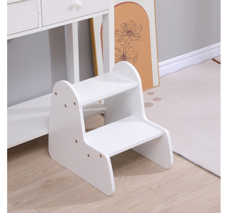 ΠΑΙΔΙΚΗ ΣΚΑΛΑ/ΣΚΑΜΠΟ RICKI HM18340.03 MDF & ΚΟΝΤΡΑΠΛΑΚΕ ΛΕΥΚΟ 33x43.5x40.5Υεκ