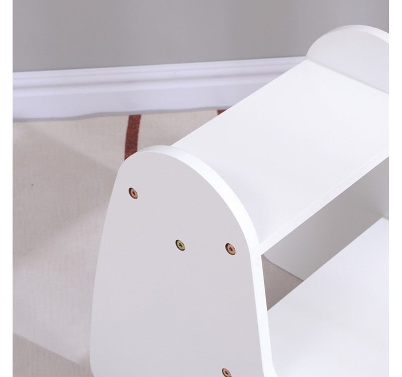 ΠΑΙΔΙΚΗ ΣΚΑΛΑ/ΣΚΑΜΠΟ RICKI HM18340.03 MDF & ΚΟΝΤΡΑΠΛΑΚΕ ΛΕΥΚΟ 33x43.5x40.5Υεκ