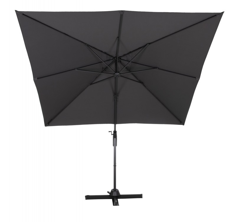 ΟΜΠΡΕΛΑ ΠΙΣΙΝΑΣ JAVANTE HM6623.01 ΓΚΡΙ ΑΛΟΥΜΙΝΙΟ & ΣΚΙΑΣΤΡΟ 2.7x2.7x2.7Yμ