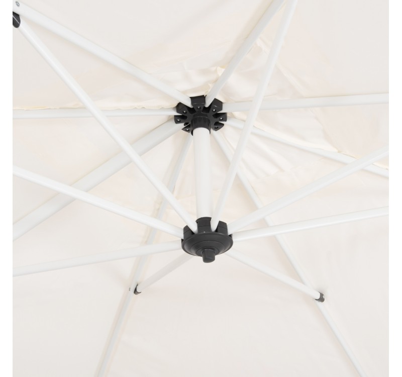 ΟΜΠΡΕΛΑ ΠΙΣΙΝΑΣ JAVANTE HM6623.02 ΛΕΥΚΟ ΑΛΟΥΜΙΝΙΟ & ΣΚΙΑΣΤΡΟ 2.7x2.7x2.7Yμ