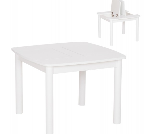 ΤΡΑΠΕΖΑΚΙ ΠΑΙΔΙΚΟ ΜΕ ΑΠΟΘ.ΧΩΡΟΥΣ RICKI HM18339.03 MDF & ΣΥΜΗΔΑ ΣΕ ΛΕΥΚΟ 65x65x47Υεκ