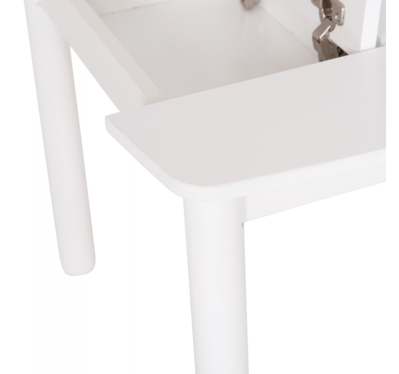 ΤΡΑΠΕΖΑΚΙ ΠΑΙΔΙΚΟ ΜΕ ΑΠΟΘ.ΧΩΡΟΥΣ RICKI HM18339.03 MDF & ΣΥΜΗΔΑ ΣΕ ΛΕΥΚΟ 65x65x47Υεκ