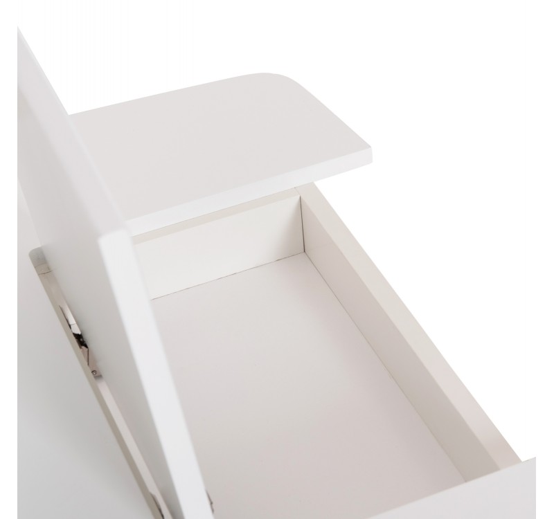 ΤΡΑΠΕΖΑΚΙ ΠΑΙΔΙΚΟ ΜΕ ΑΠΟΘ.ΧΩΡΟΥΣ RICKI HM18339.03 MDF & ΣΥΜΗΔΑ ΣΕ ΛΕΥΚΟ 65x65x47Υεκ