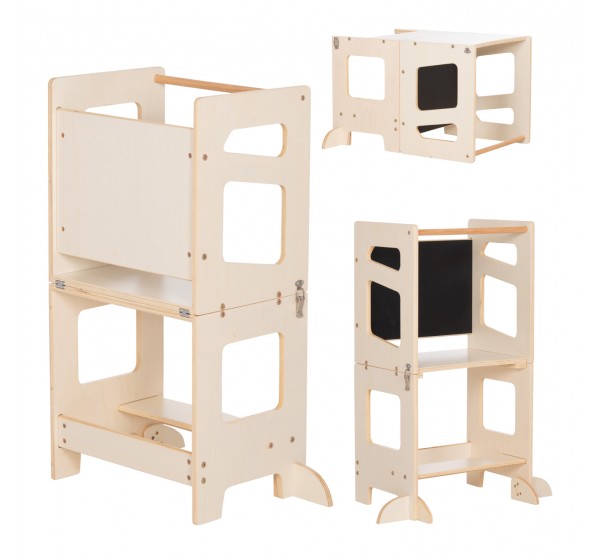 ΠΥΡΓΟΣ ΕΚΜΑΘΗΣΗΣ ΜΕ ΠΙΝΑΚΑ RICKI HM18344.01 ΞΥΛΟ ΠΕΥΚΟΥ ΦΥΣΙΚΟ 43x32x84Υεκ