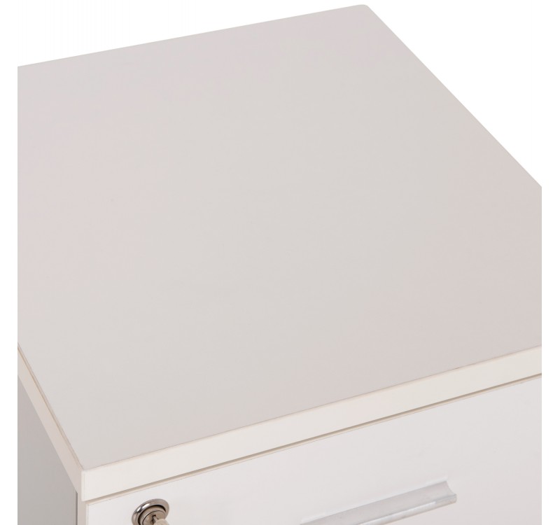 ΣΥΡΤΑΡΙΕΡΑ ΓΡΑΦΕΙΟΥ ΜΕ ΚΛΕΙΔΑΡΙΑ VANCE HM2159 ΛΕΥΚΗ ΜΕΛΑΜΙΝΗ-ΡΟΔΑΚΙΑ 39x40x60Υεκ.