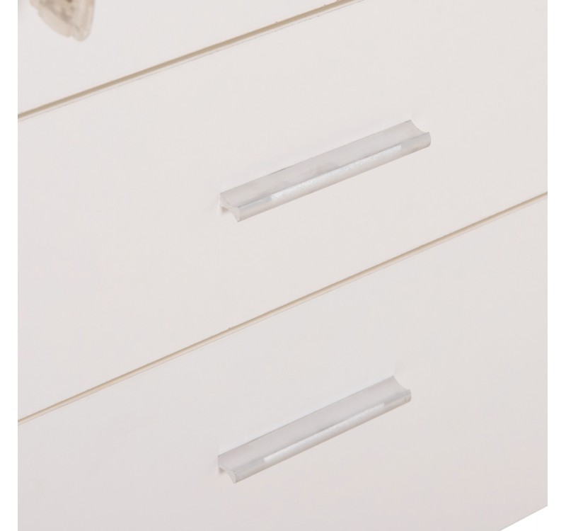 ΣΥΡΤΑΡΙΕΡΑ ΓΡΑΦΕΙΟΥ ΜΕ ΚΛΕΙΔΑΡΙΑ VANCE HM2159 ΛΕΥΚΗ ΜΕΛΑΜΙΝΗ-ΡΟΔΑΚΙΑ 39x40x60Υεκ.