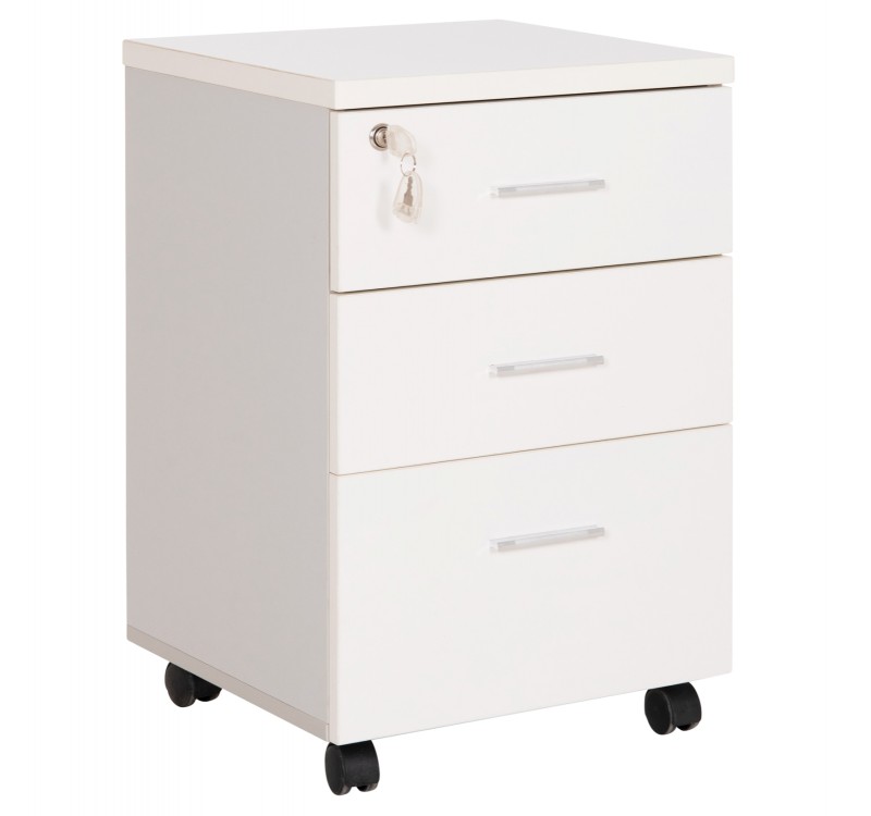 ΣΥΡΤΑΡΙΕΡΑ ΓΡΑΦΕΙΟΥ ΜΕ ΚΛΕΙΔΑΡΙΑ VANCE HM2159 ΛΕΥΚΗ ΜΕΛΑΜΙΝΗ-ΡΟΔΑΚΙΑ 39x40x60Υεκ.