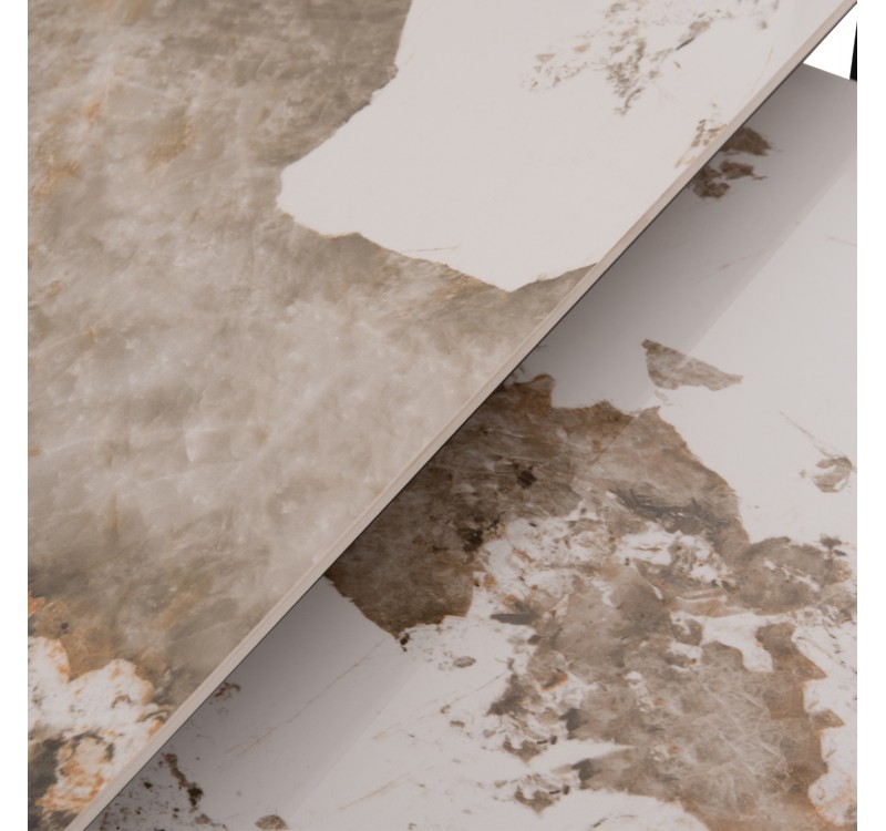 ΤΡΑΠΕΖΙ ΣΑΛΟΝΙΟΥ 2ΤΜΧ TERREN HM18365.01 ΜΕΤΑΛΛΟ--SINTERED STONE PANDORA 120x70x45Υεκ