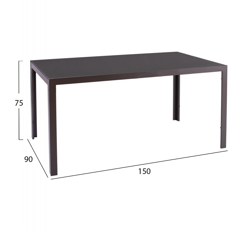 ΣΕΤ ΤΡΑΠΕΖΑΡΙΑΣ 5ΤΜΧ ΕΞΩΤ.ΧΩΡΟΥ LEOFER HM21009 ΤΡΑΠΕΖΙ & 4 ΠΟΛΥΘΡΟΝΕΣ--ΚΑΦΕ